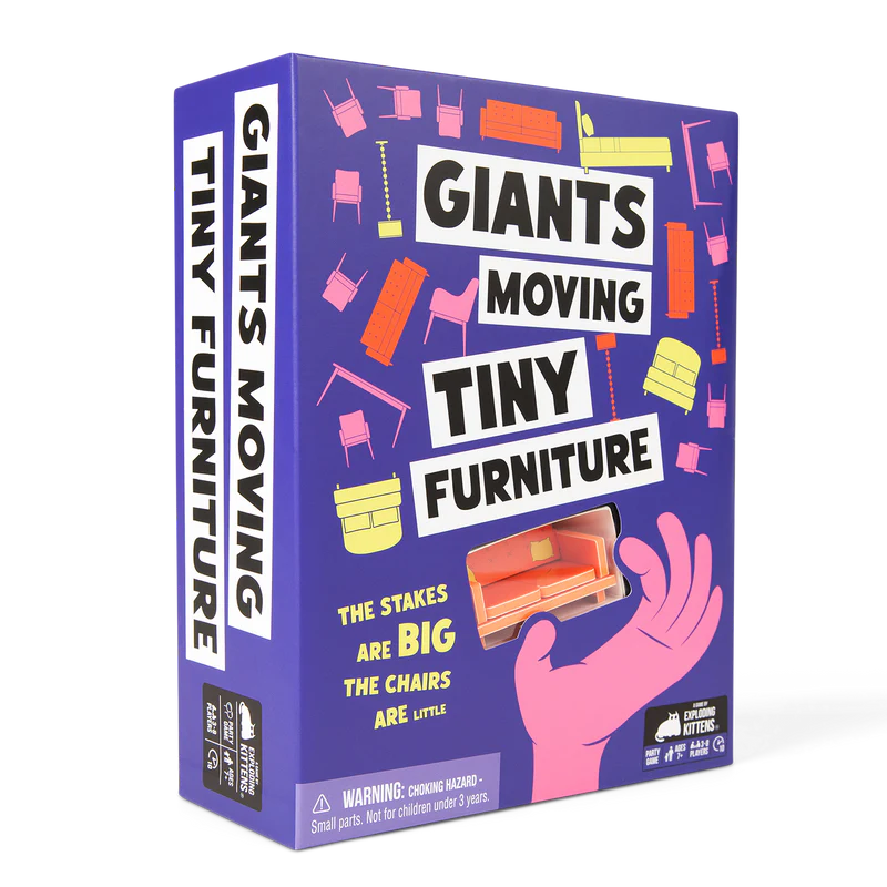 GIANTS MOVING TINY FURNITURE EN