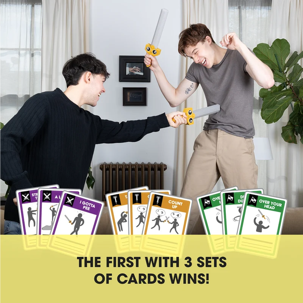 LET'S HIT EACH OTHER WITH FAKE SWORDS EN