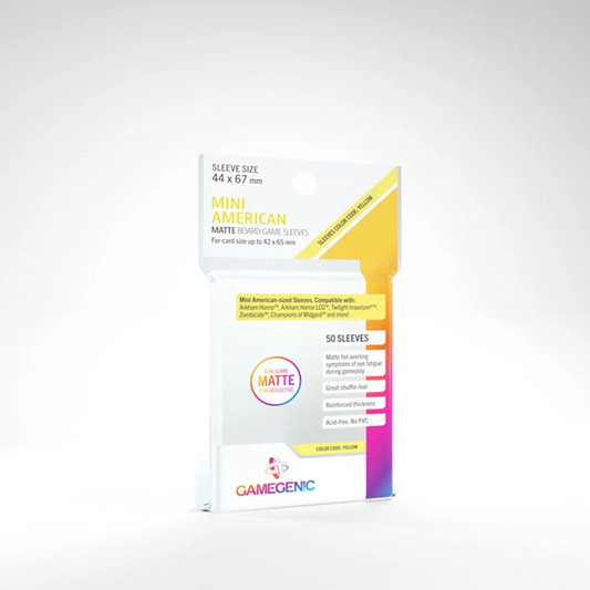 MATTE MINI AMERICAN-SIZED BOARDGAME SLEEVES 44X67MM