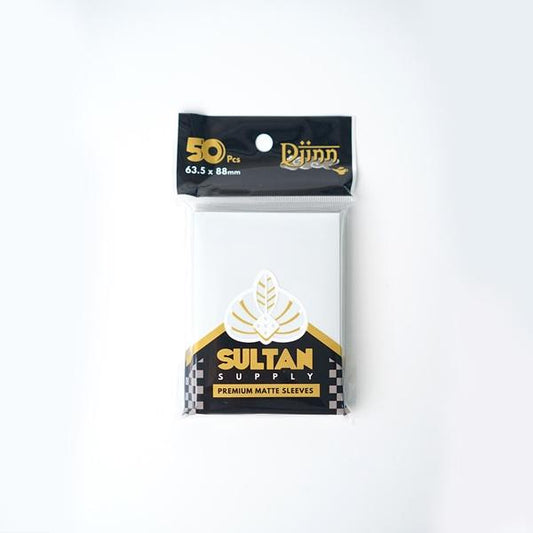 Djinn card sleeves - White (50) 63.5mm x 88 mm (66x91)