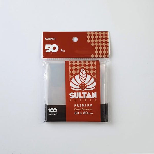 SULTAN SLEEVES GARNET (80 X 80MM) 50