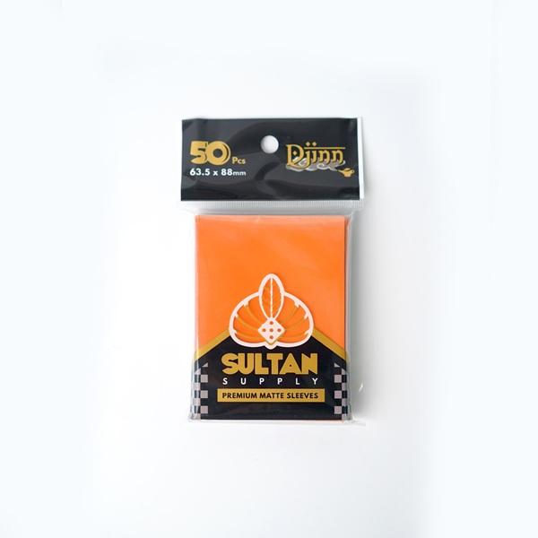 Djinn card sleeves - Orange (50) 63.5mm x 88 mm (66x91)