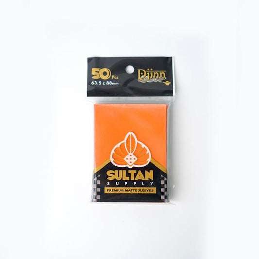 Djinn card sleeves - Orange (50) 63.5mm x 88 mm (66x91)