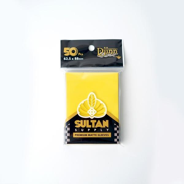 Djinn card sleeves - Yellow (50) 63.5mm x 88 mm (66x91)
