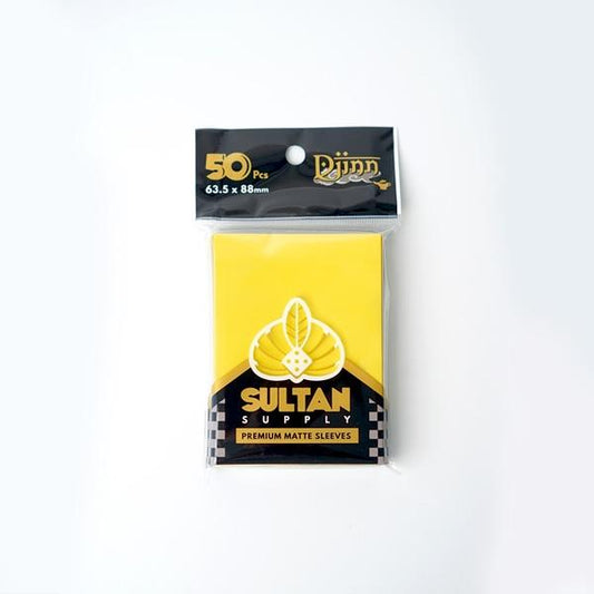 Djinn card sleeves - Yellow (50) 63.5mm x 88 mm (66x91)