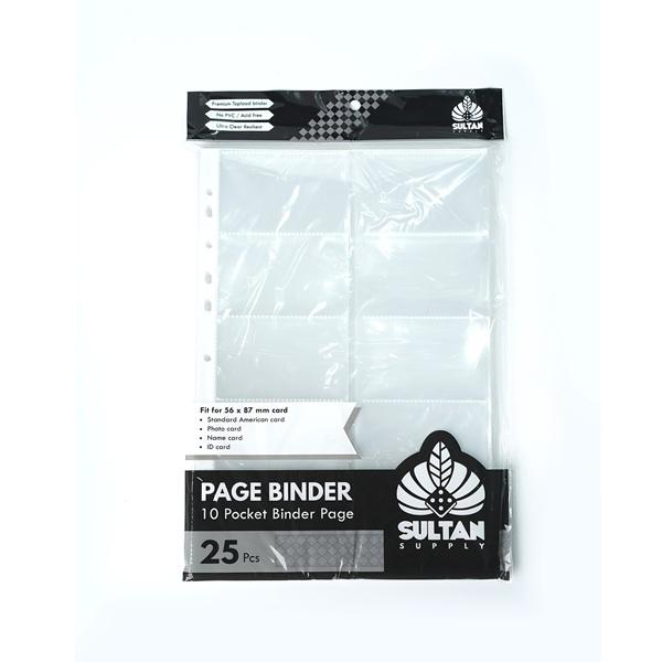Sultan: 25 Pcs Clear 10 pocket pages