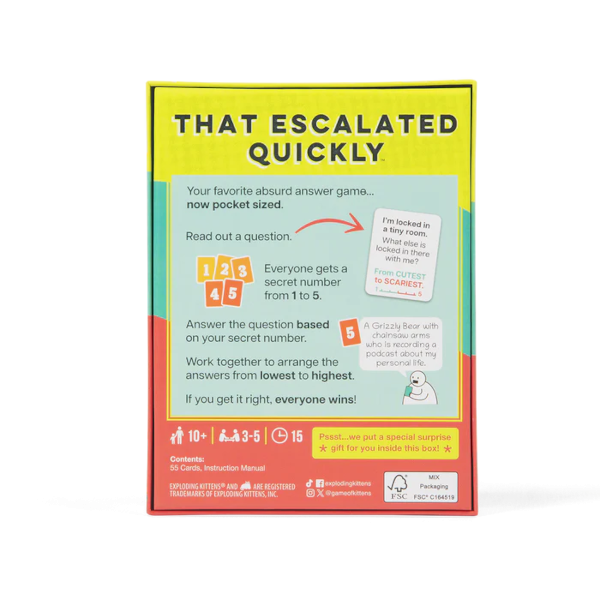 GRAB & GAME: THAT ESCALATED QUICKLY EN