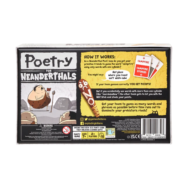 Poetry for Neanderthals