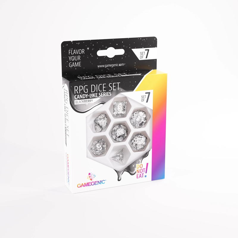 CANDY-LIKE SERIES - BLACKBERRY - RPG DICE SET (7PCS)