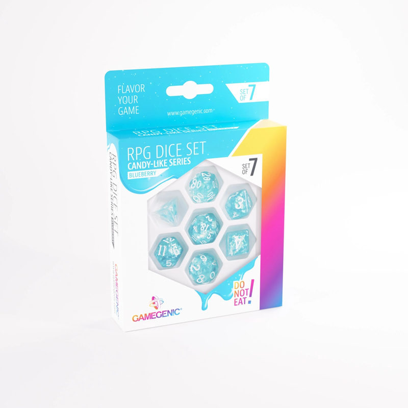 CANDY-LIKE SERIES - BLUEBERRY - RPG DICE SET (7PCS)